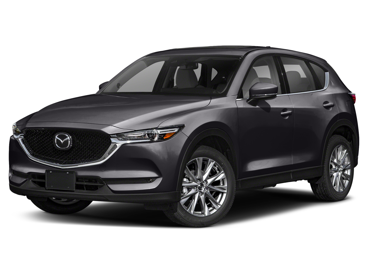 2019 Mazda Mazda CX-5 Grand Touring in Machine Gray Metallic — front three-quarter view