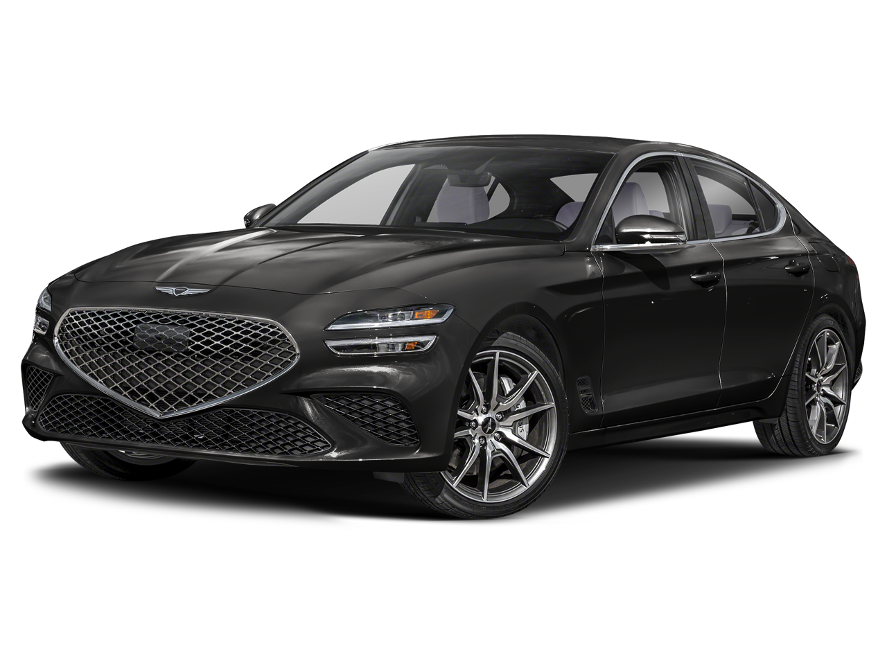 2026 Genesis G70 2.5T in Vik Black — front three-quarter view