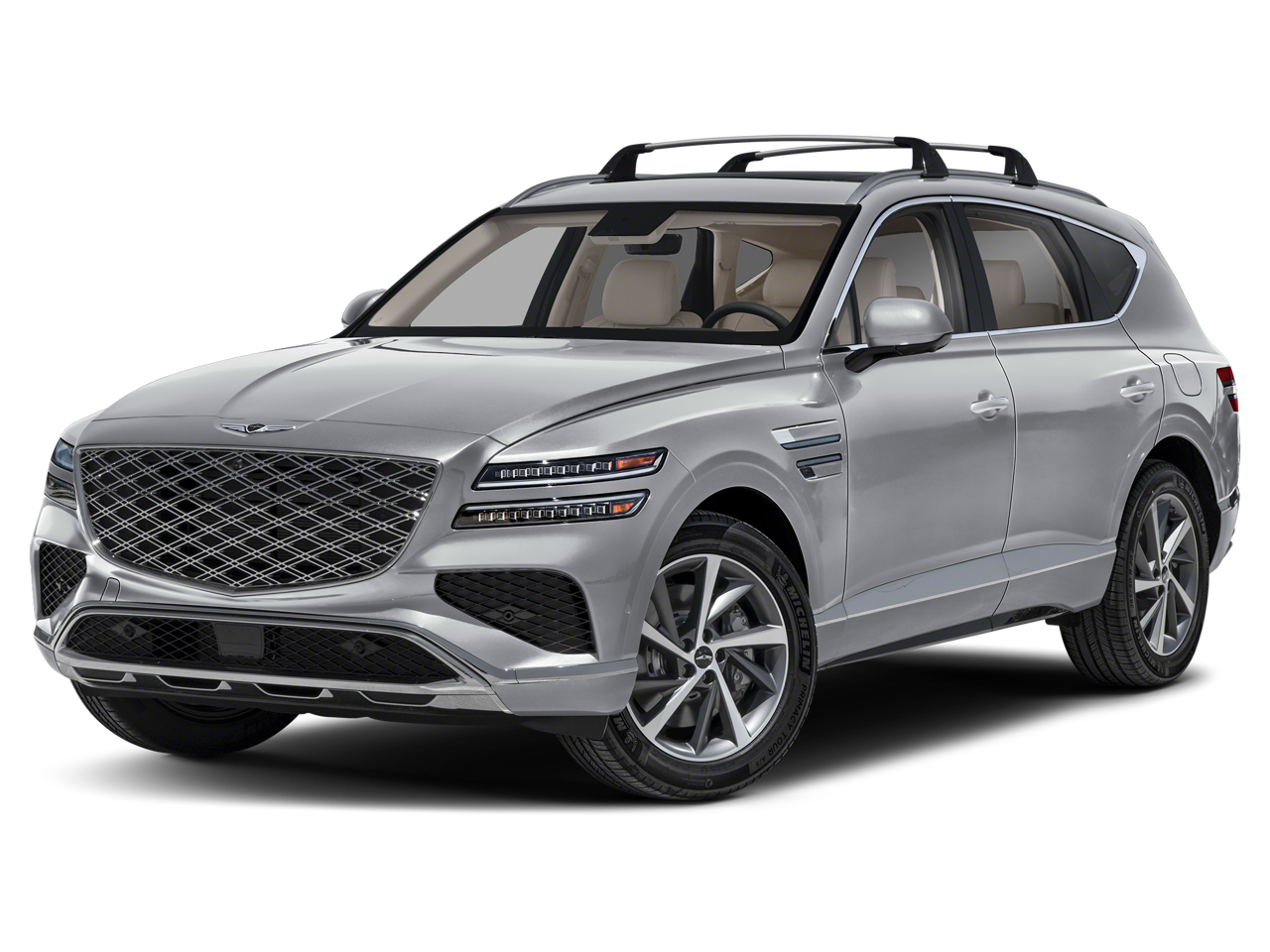 2026 Genesis GV80 2.5T in Savile Silver — front three-quarter view