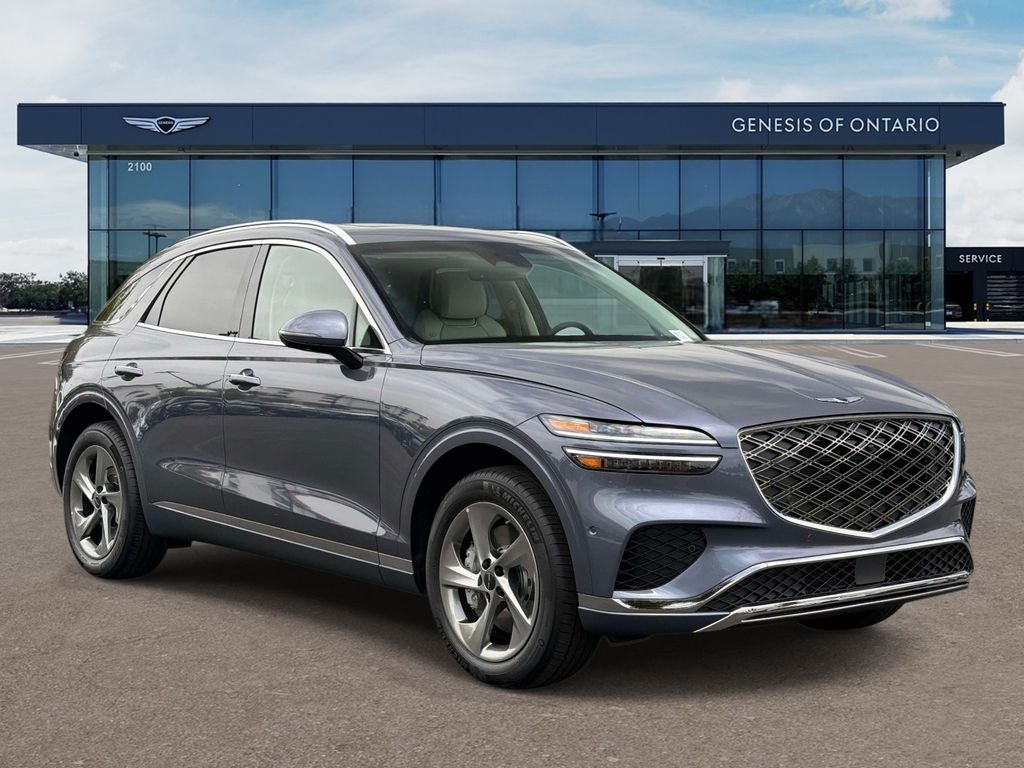 2026 Genesis GV70 2.5T SELECT in Ceres Blue — front three-quarter view