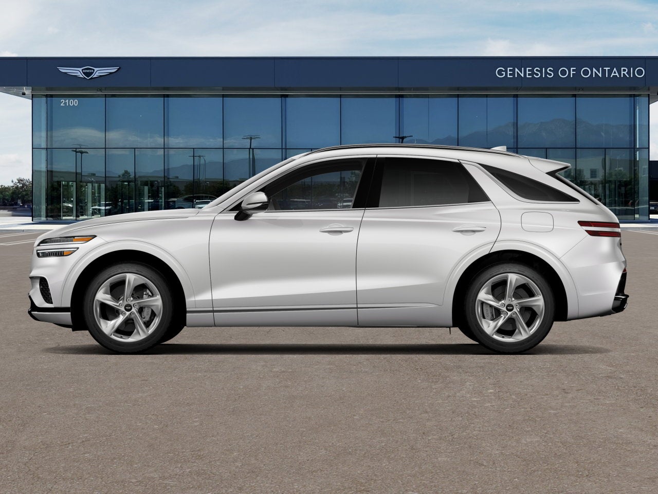 2026 Genesis GV70 — rear three-quarter view