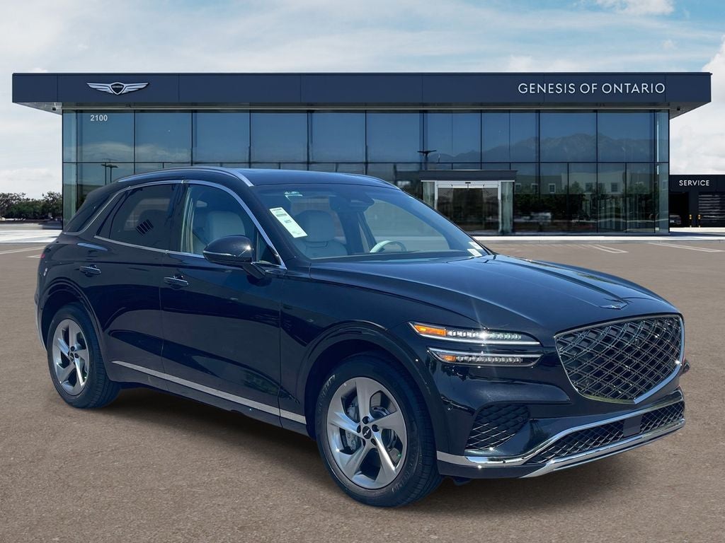 2026 Genesis GV70 2.5T ADVANCED in Vik Black — front three-quarter view