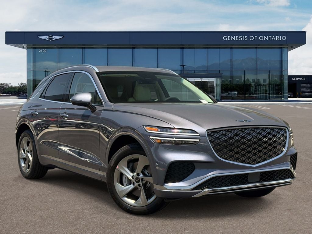 2026 Genesis GV70 2.5T ADVANCED in Ceres Blue — front three-quarter view