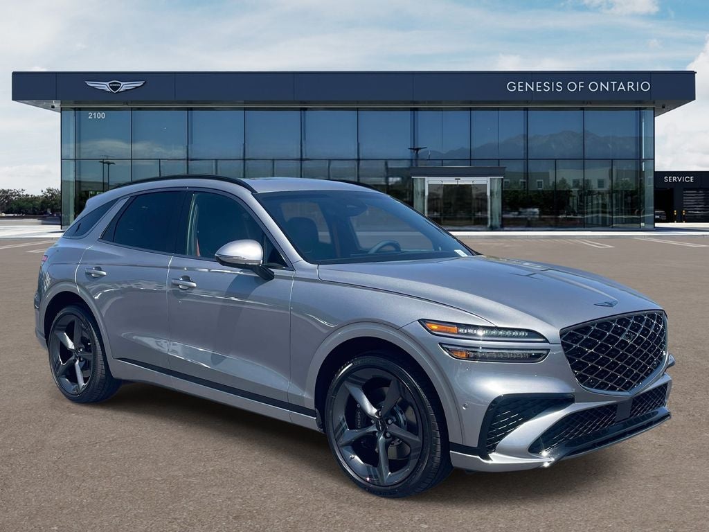 2026 Genesis GV70 2.5T SPORT PRESTIGE in Savile Silver — front three-quarter view