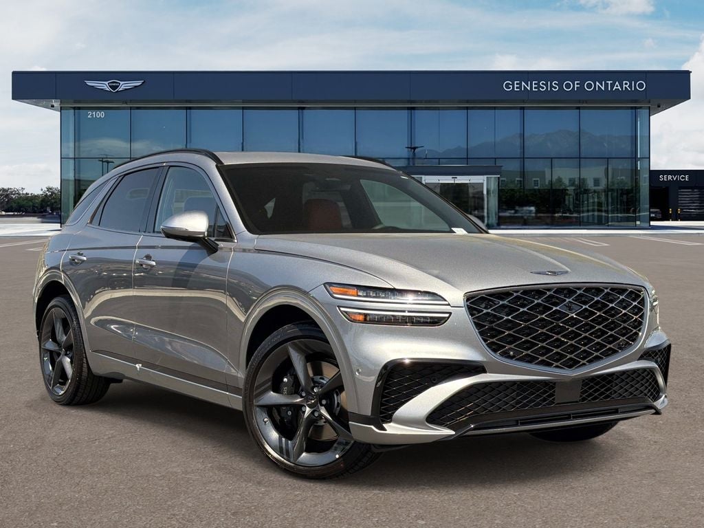 2026 Genesis GV70 2.5T SPORT PRESTIGE in Savile Silver — front three-quarter view