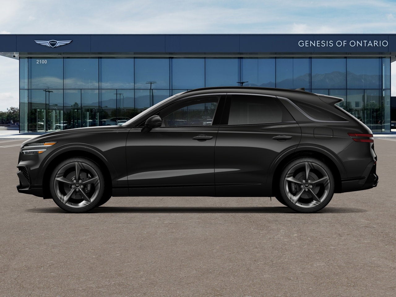 2026 Genesis GV70 — rear three-quarter view