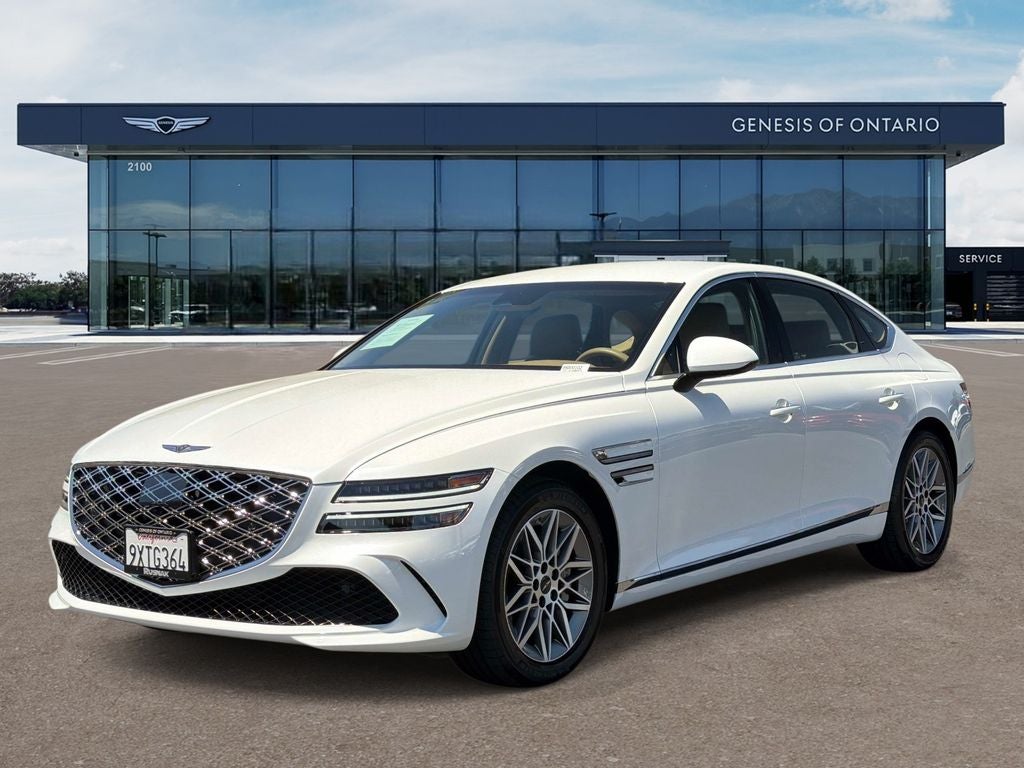 2026 Genesis G80 — rear three-quarter view
