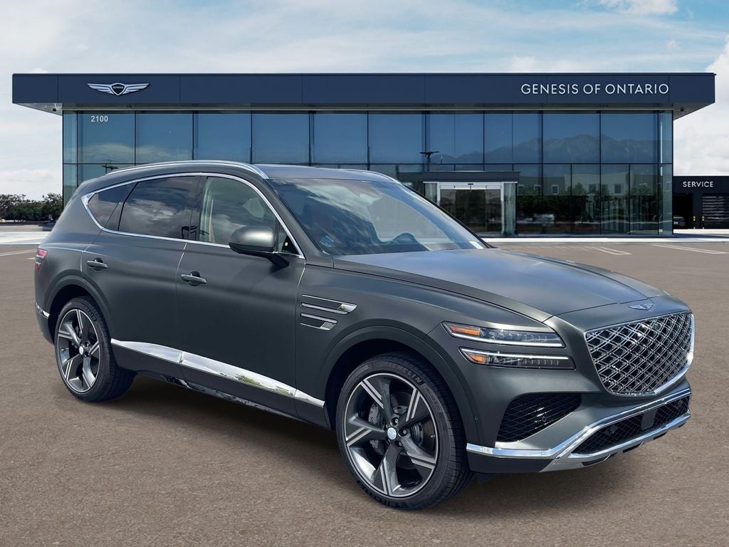 2026 Genesis GV80 2.5T PRESTIGE in Storr Green Matte — front three-quarter view
