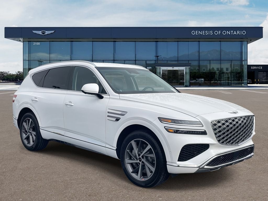 2026 Genesis GV80 3.5T ADVANCED in Uyuni White — front three-quarter view