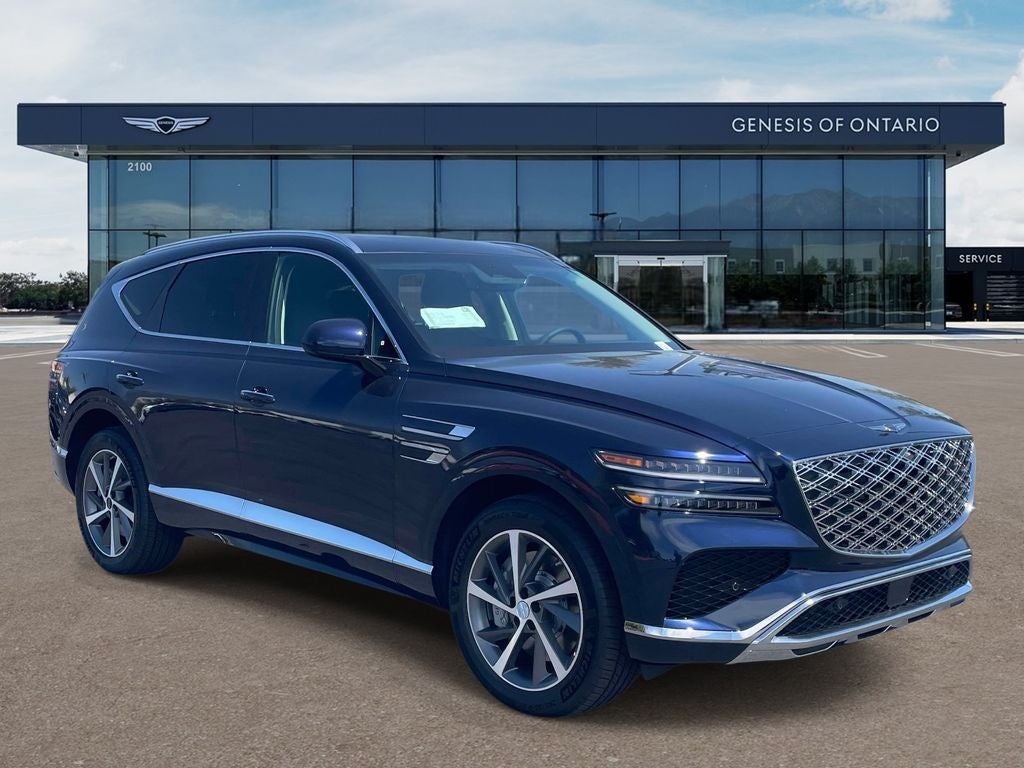 2026 Genesis GV80 2.5T SELECT in Capri Blue — front three-quarter view