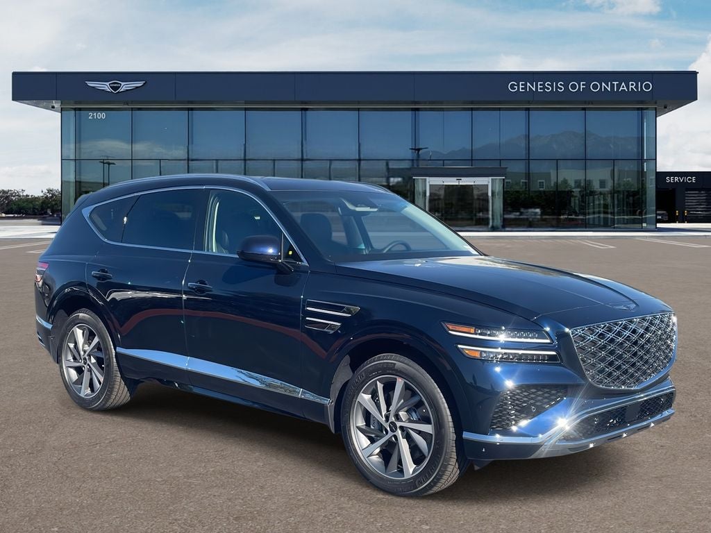 2026 Genesis GV80 2.5T SELECT in Capri Blue — front three-quarter view