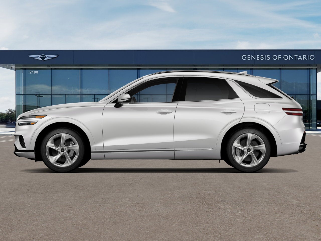 2026 Genesis GV70 — rear three-quarter view