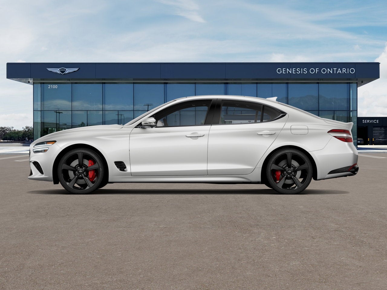 2026 Genesis G70 — rear three-quarter view